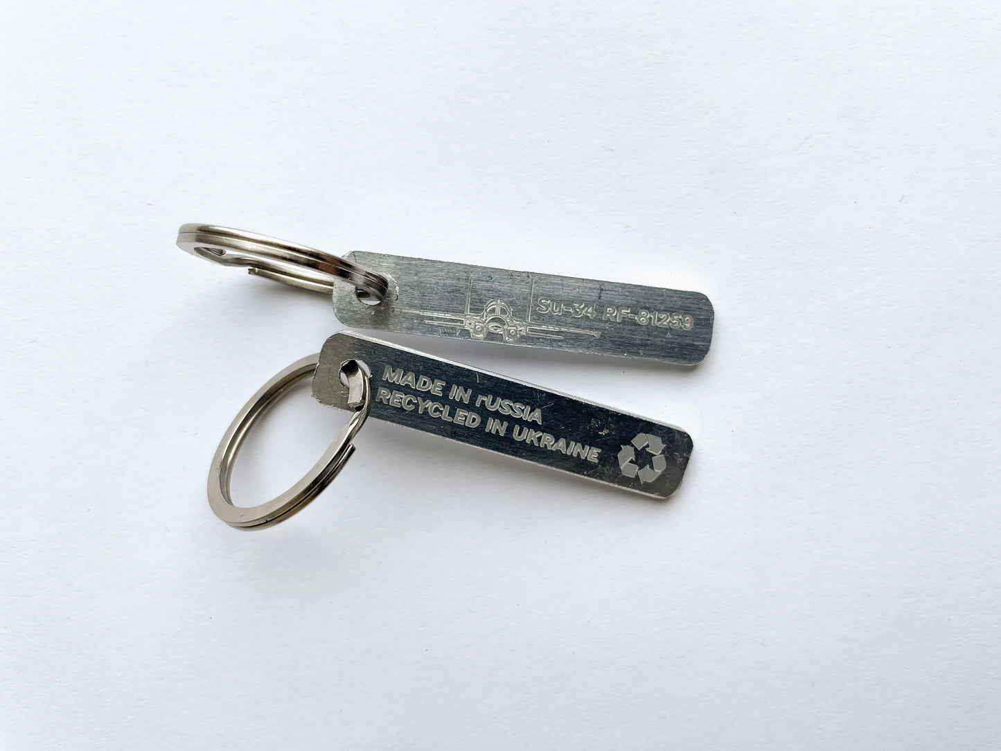 Russian SU-34 RF-81259 Plane Remnant Keychain