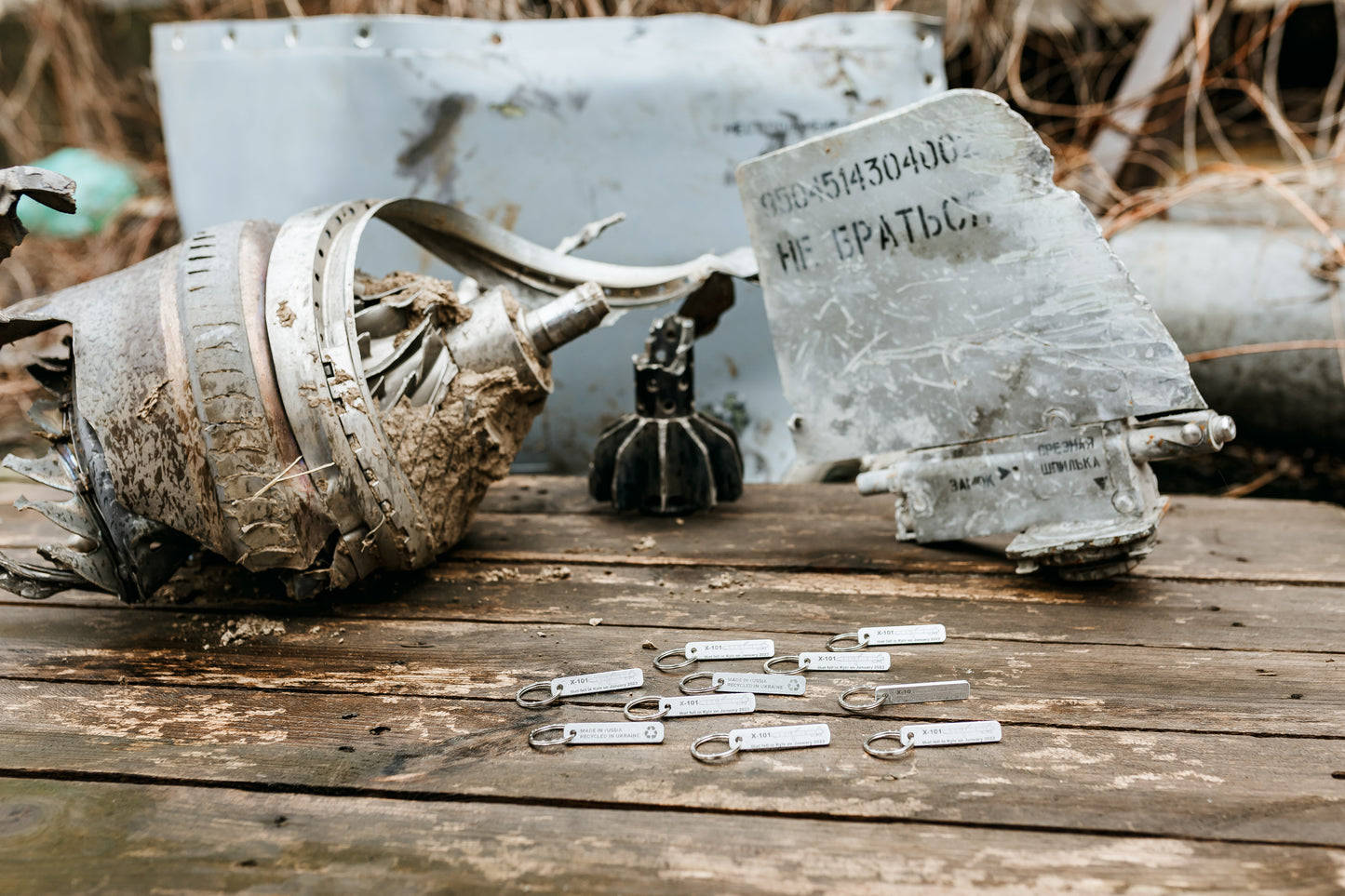 Keychain made from a downed X-101 missile 1